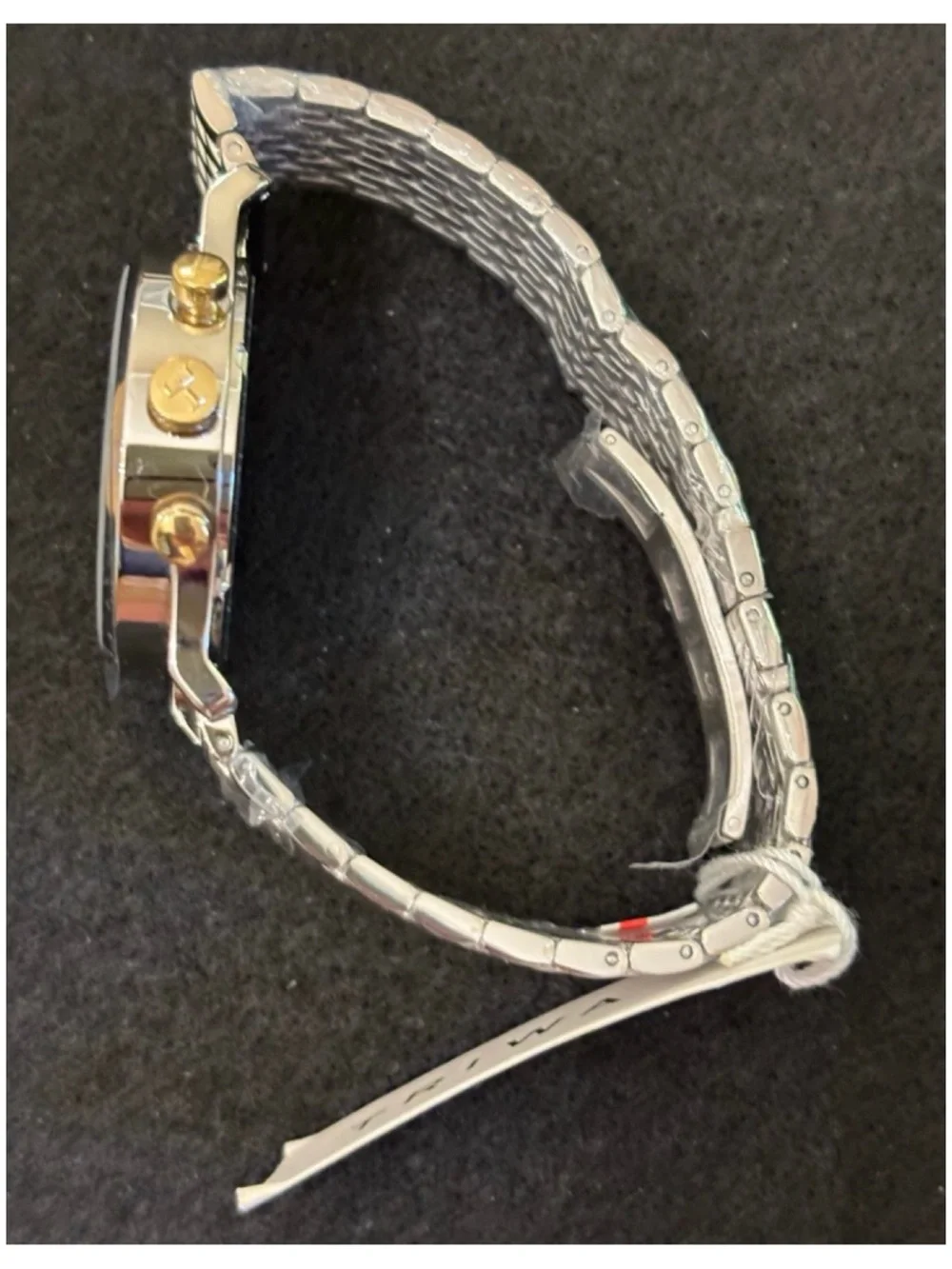 NWT Anthropologie TRIWA Ivory Lansen Chrono Steel Brace Watch  Unisex
